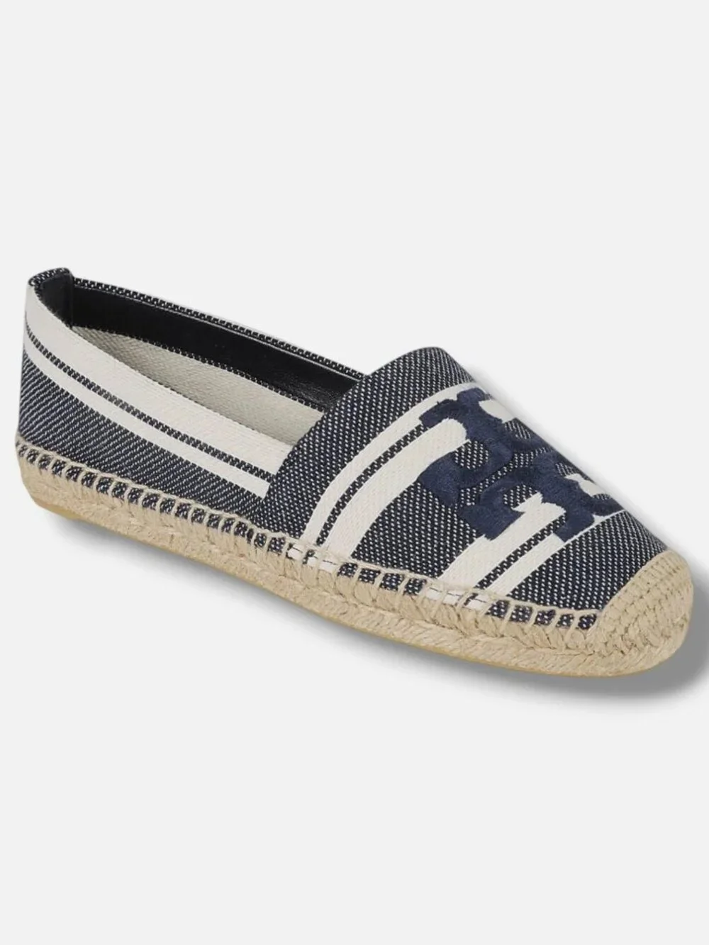 TORY BURCH Espadrilles - Blue stripe NEW